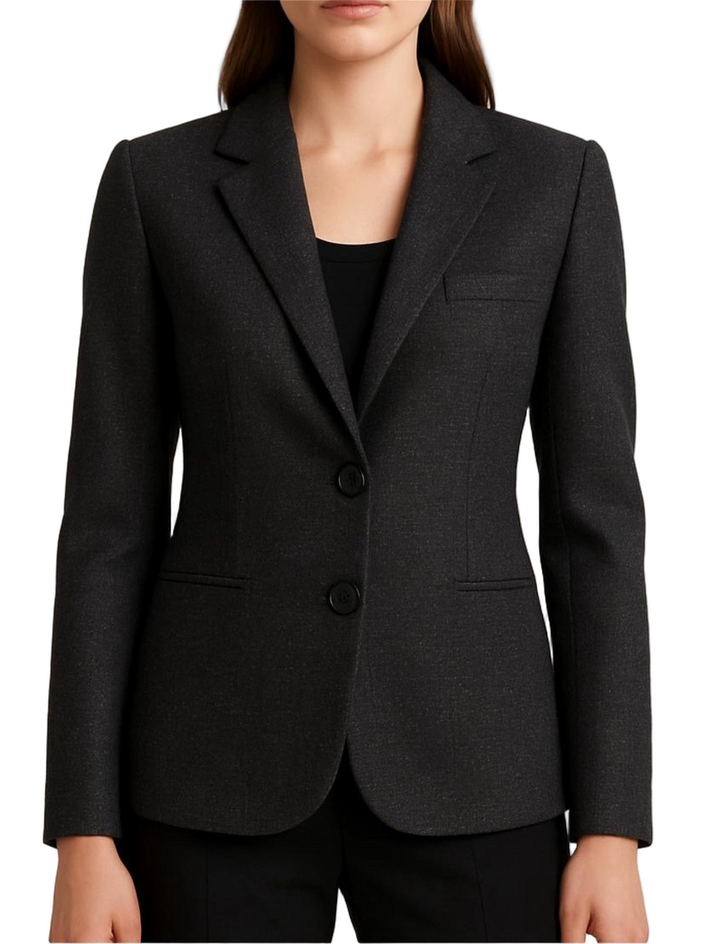 Theory Black Virgin Wool Blazer Size 8